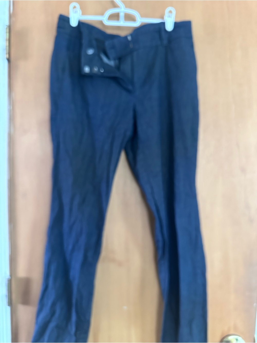 Ann Taylor Navy Blue Straight-Leg Pants